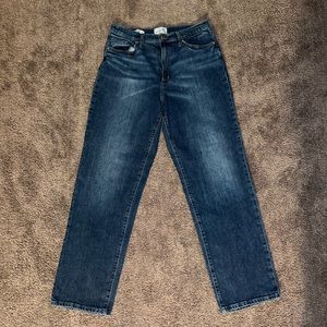 dark wash straight jeans
